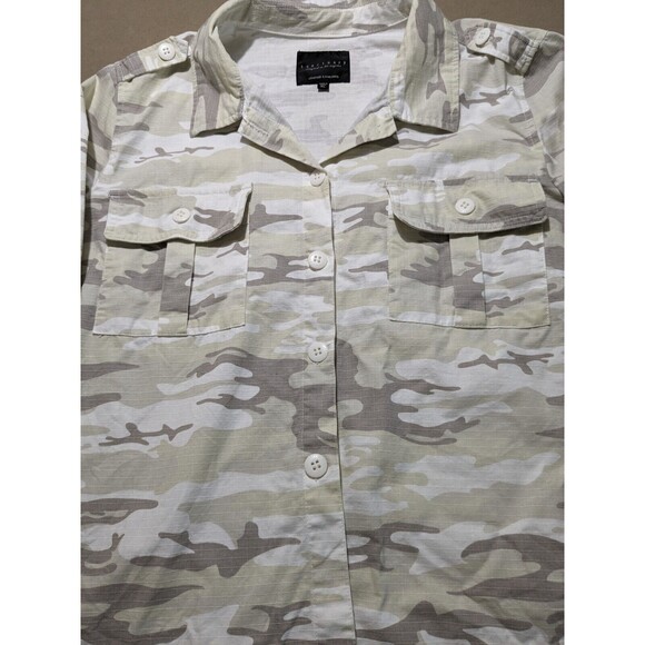Sanctuary Women's Camo military style shirt jacket shacket neutral XL - Picture 3 of 9